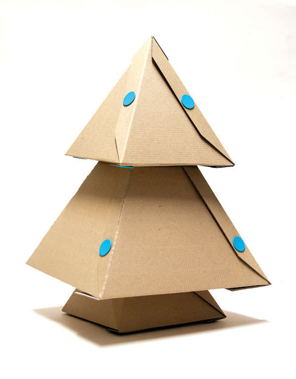 DIY Cardboard Christmas Tree
 DIY Christmas Trees 30 Most Creative Ever Hongkiat