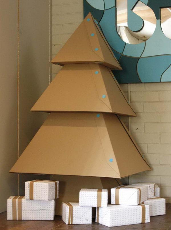 DIY Cardboard Christmas Tree
 70 Cool Homemade Cardboard Craft Ideas Hative