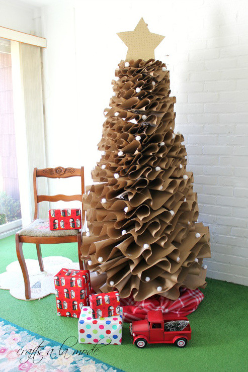DIY Cardboard Christmas Tree
 Holiday Crafts DIY Projects Transformations etc