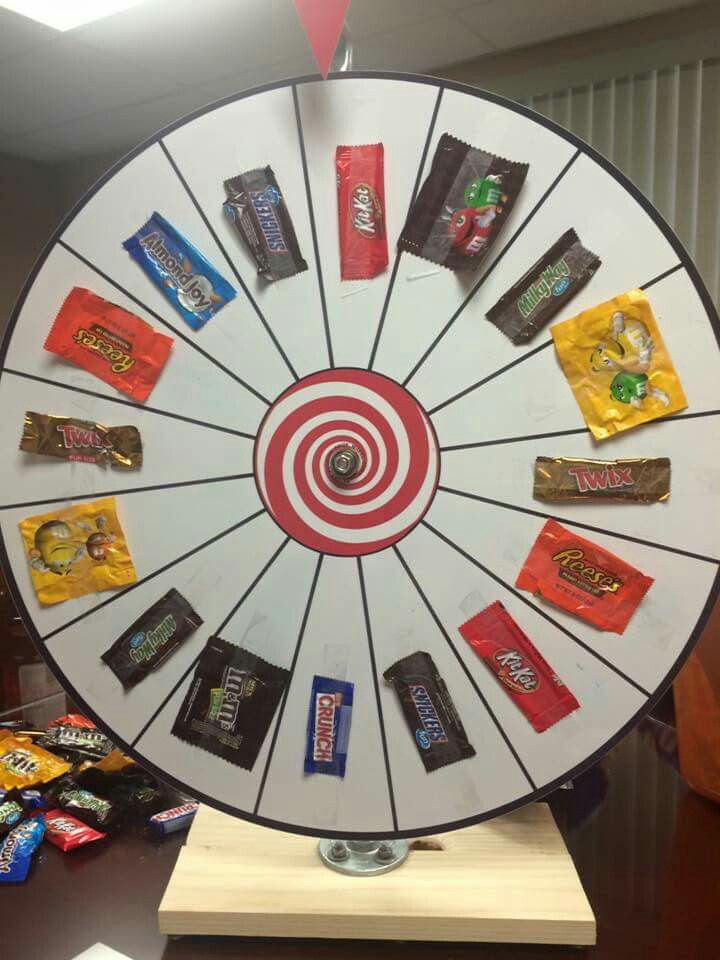 DIY Carnival Games For Adults
 Candy prize wheel Would be fun to have other types of