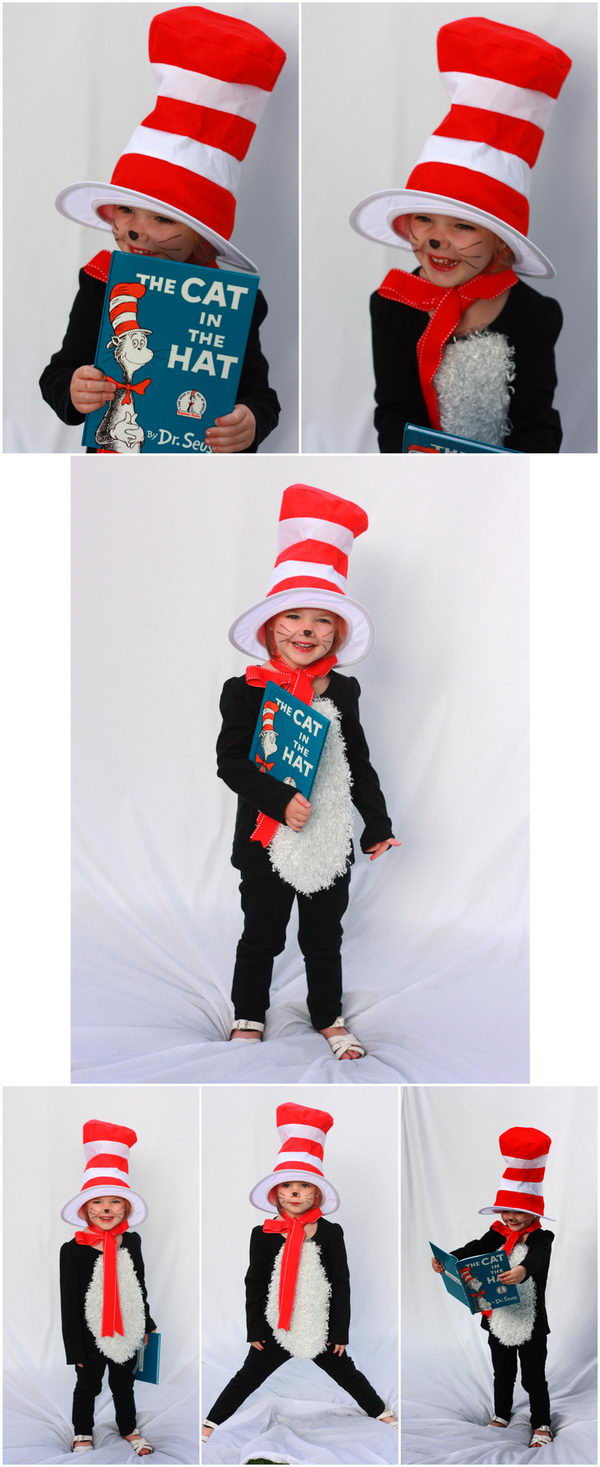DIY Cat In The Hat Costume
 Cutest Halloween Costumes for Kids Noted List