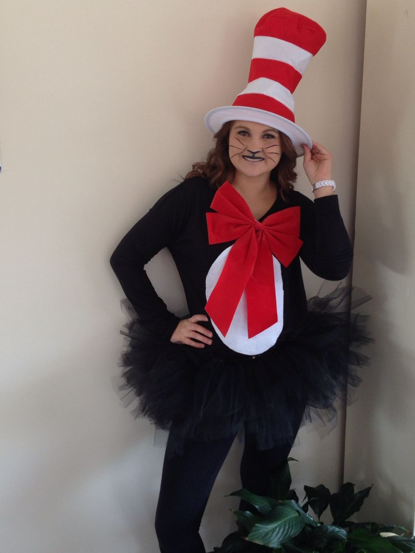 DIY Cat In The Hat Costume
 Cat in the Hat costume for $11 Easy diy