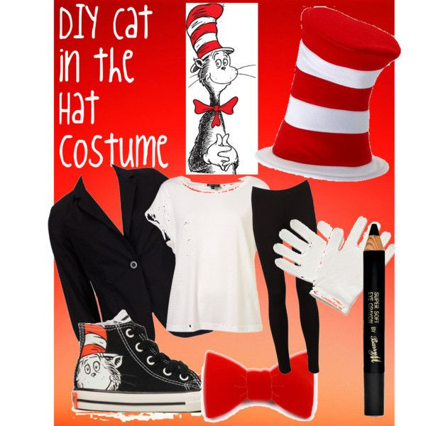 DIY Cat In The Hat Costume
 "DIY Cat in the Hat costume" by behappy4ever on Polyvore