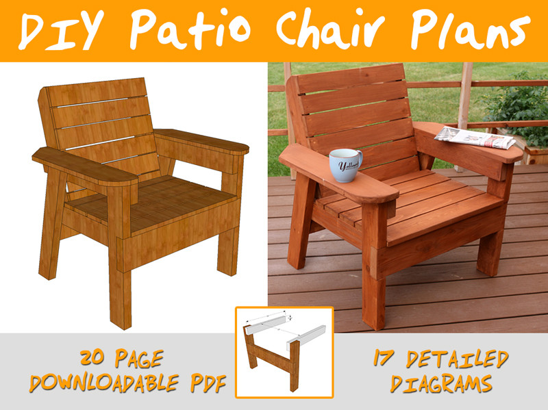 DIY Chair Plans
 DIY Patio Chair Plans and Tutorial Step by Step Videos