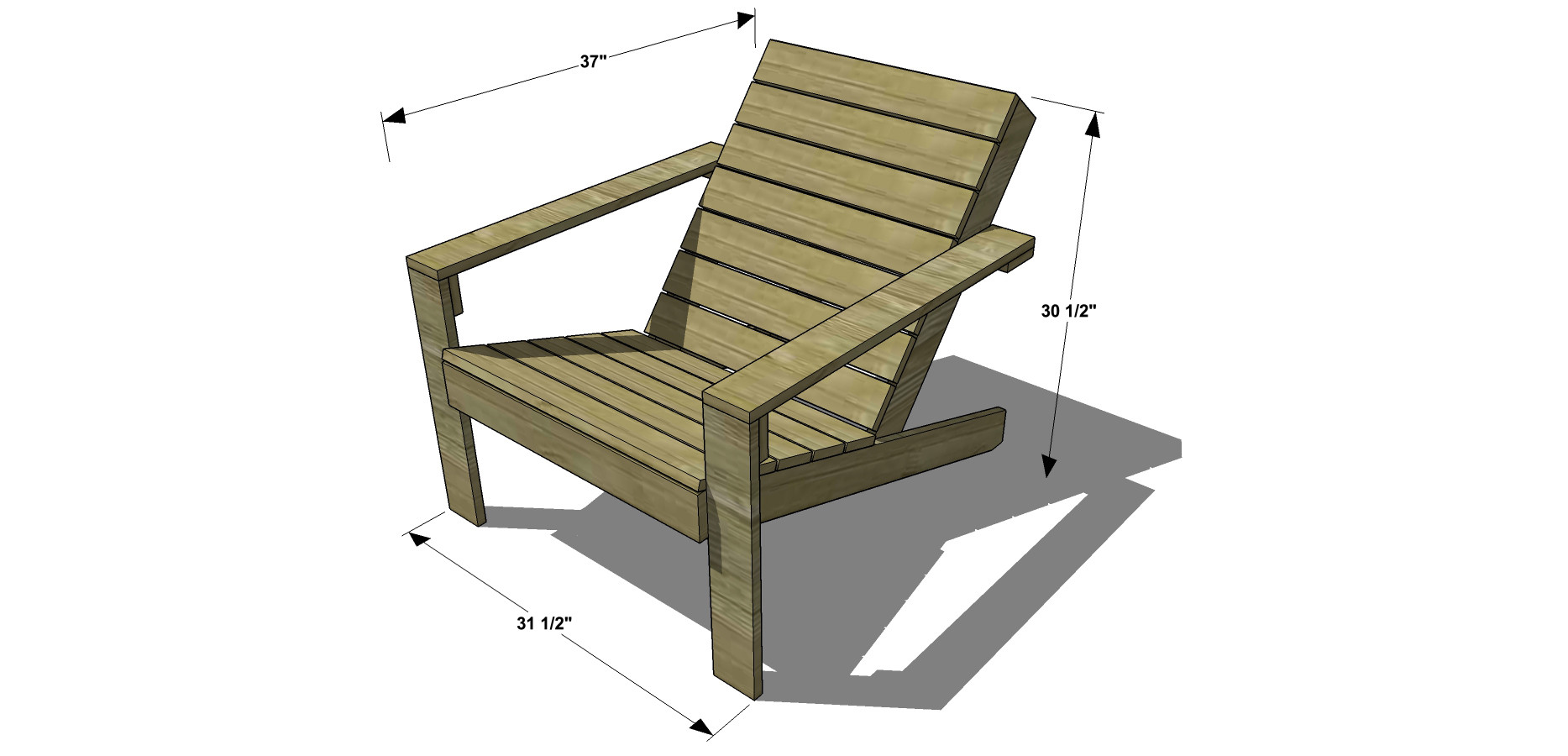 DIY Chair Plans
 Free DIY Furniture Plans How to Build an Outdoor Modern