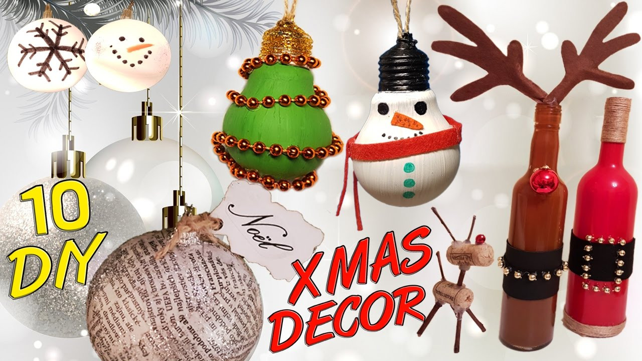 DIY Christmas Decoration
 10 DIY Christmas recycled decoration HOW TO