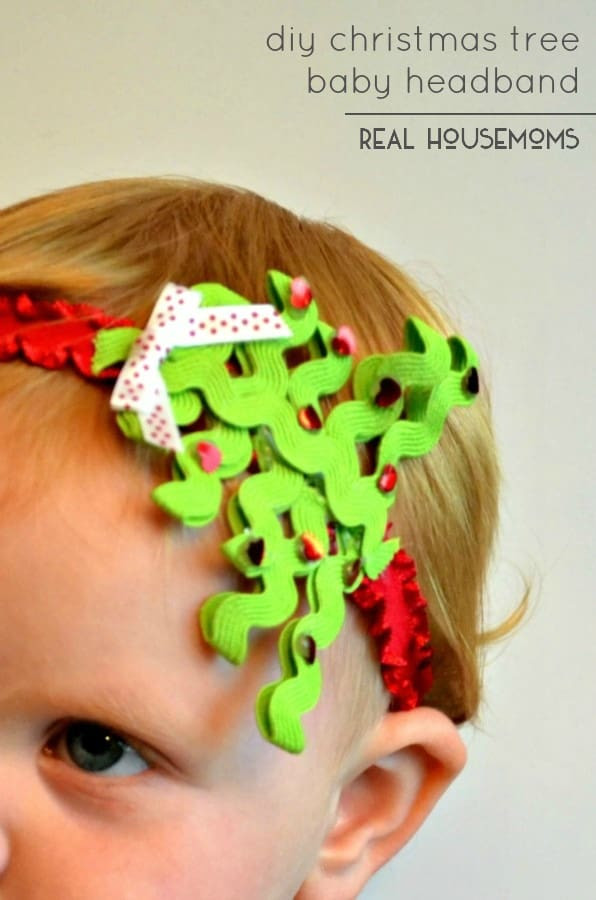 DIY Christmas Headband
 DIY Christmas Tree Baby Headband ⋆ Real Housemoms