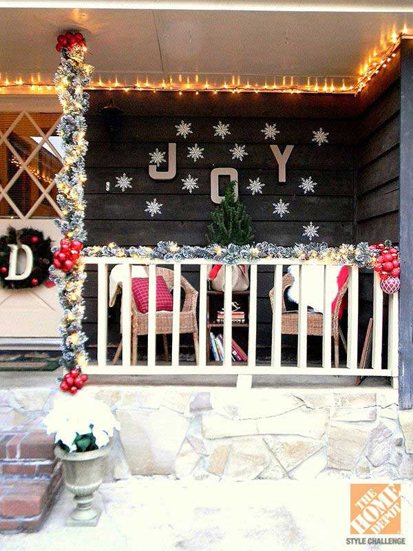 DIY Christmas Porch Decorations
 40 Cool DIY Decorating Ideas For Christmas Front Porch