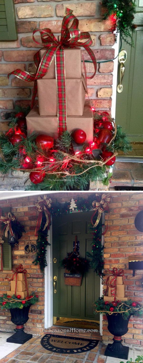 DIY Christmas Porch Decorations
 40 Festive Outdoor Christmas Decorations
