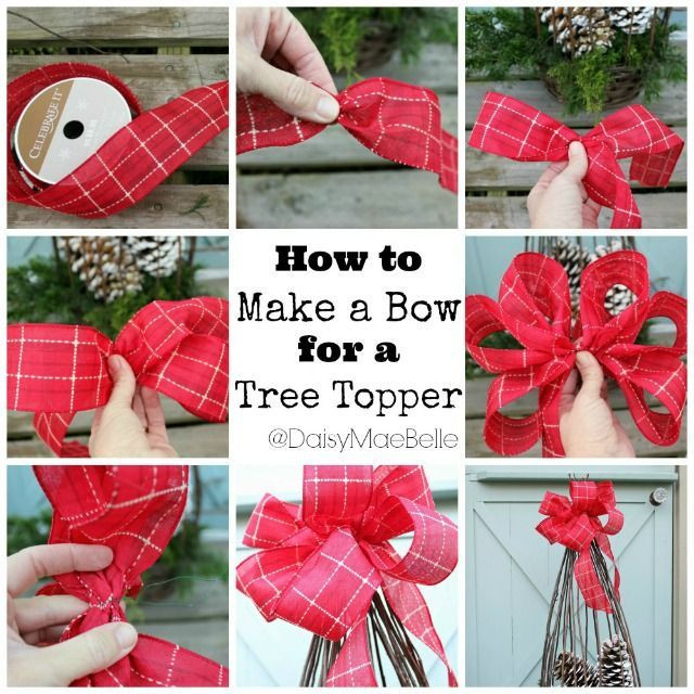 DIY Christmas Tree Bow
 DIY Tree Topper Bow s and for
