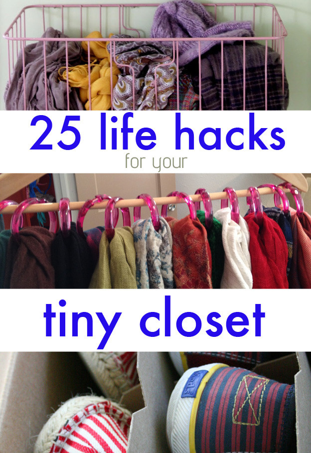 DIY Clothing Organization
 25 Brilliant Lifehacks For Your Tiny Closet