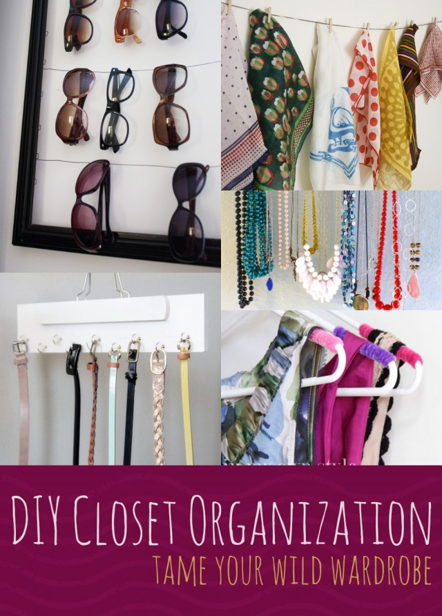DIY Clothing Organization
 DIY Closet Organization
