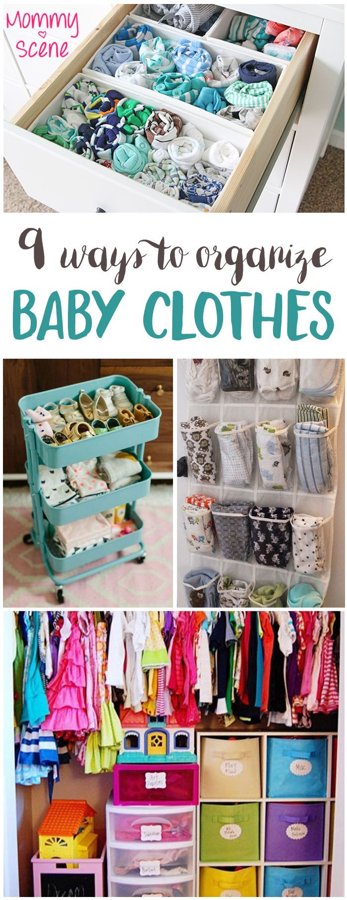 DIY Clothing Organization
 How To Organize Baby Clothes