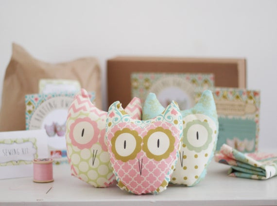 DIY Craft Kits For Adults
 Three Hooting Owls A Simple DIY Sewing Craft by