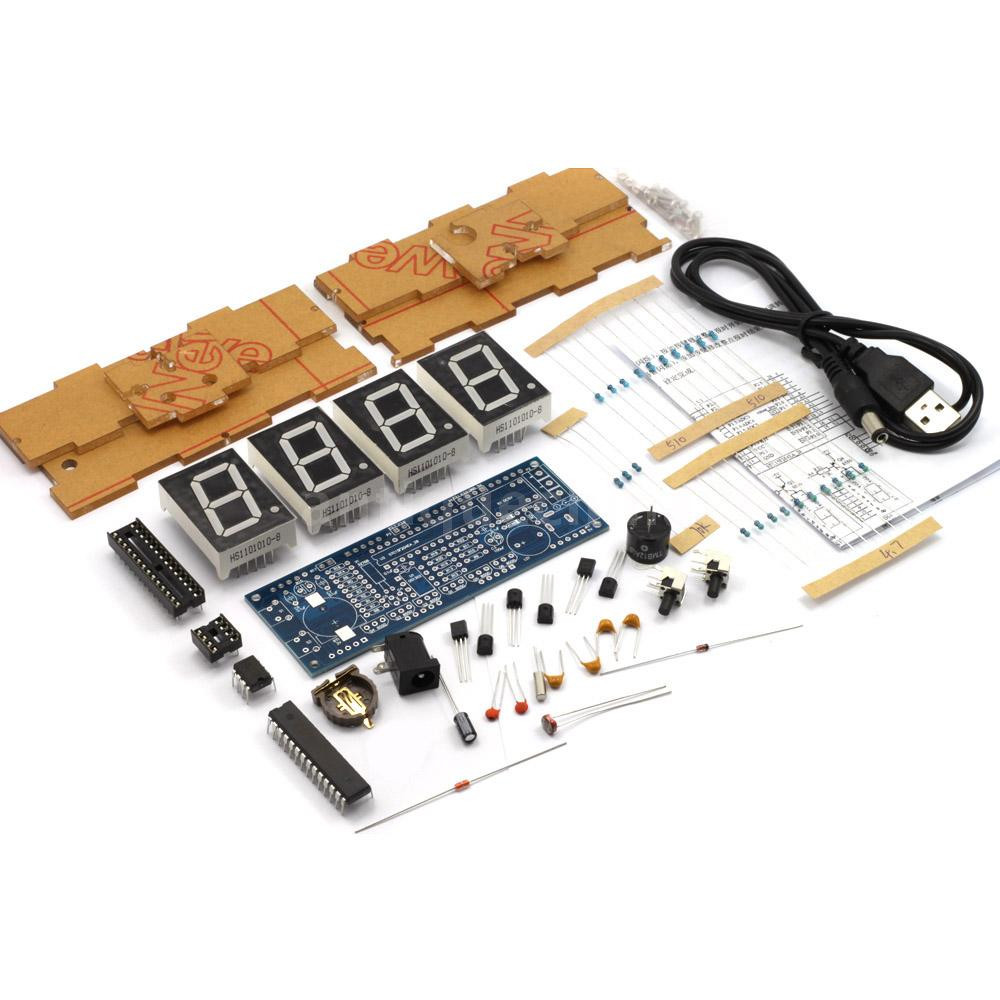 DIY Digital Clock Kit
 4 digit DIY Digital LED Clock Kit Temperature