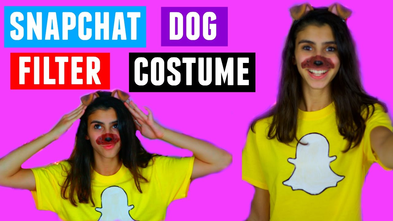 DIY Dog Filter Costume
 Diy Snapchat Dog Filter Halloween Costume
