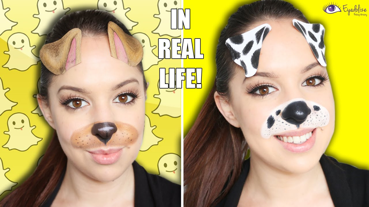 DIY Dog Filter Costume
 Snapchat in Real Life Dog Filter Makeup Tutorial