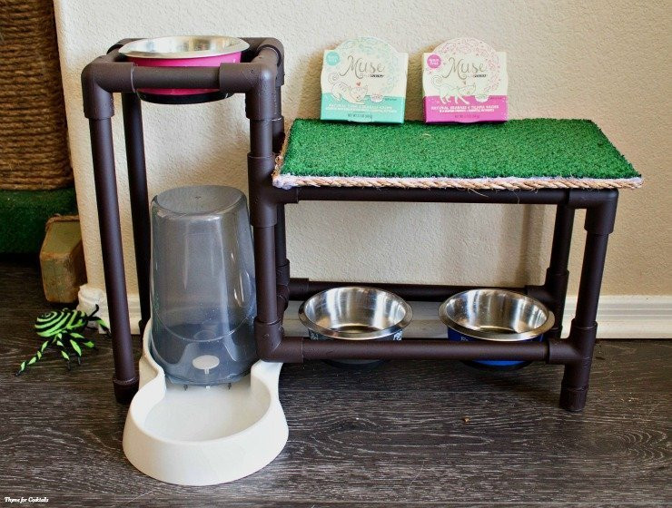DIY Dog Food Stand
 DIY Cat Food Stand Thyme for Cocktails