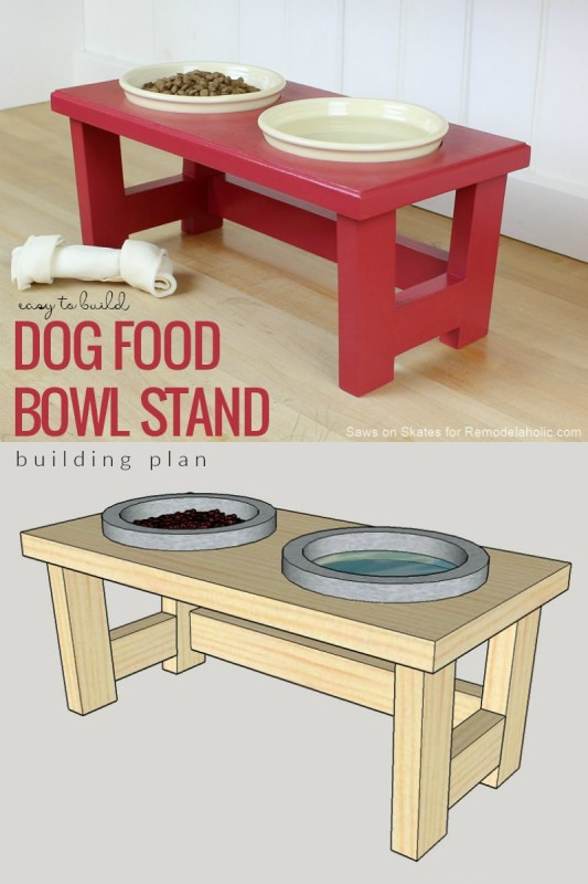 DIY Dog Food Stand
 Remodelaholic