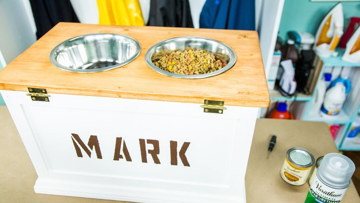 DIY Dog Food Storage
 DIY Dog Bowl with Food Storage Home & Family