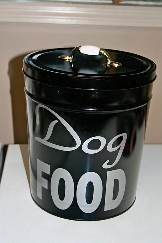 DIY Dog Food Storage
 DIY Cute Dog Food Storage Bins from Pinterest