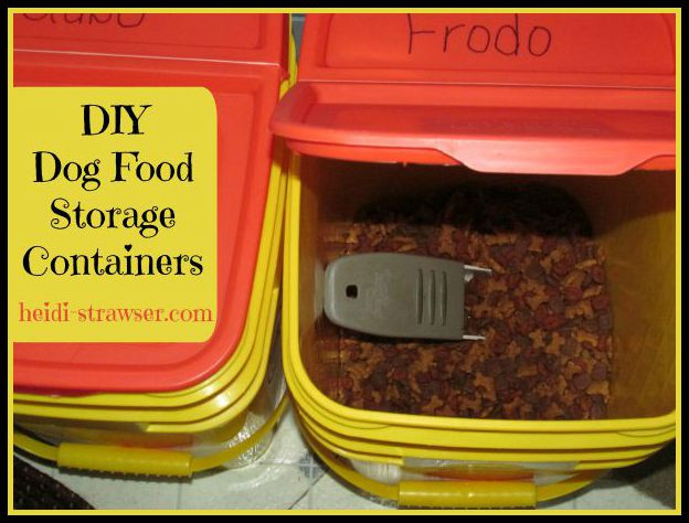 DIY Dog Food Storage
 DIY Dog Food Storage Containers