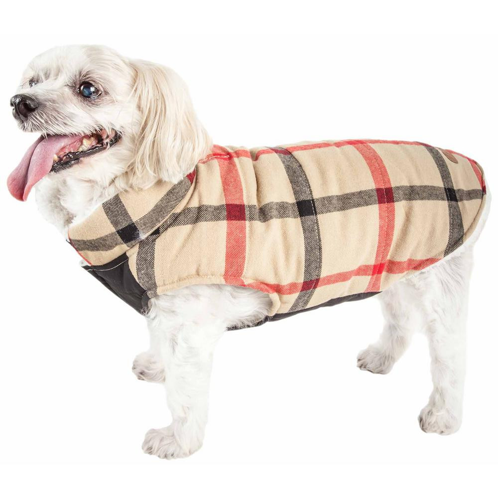 DIY Dog Life Jacket
 PET LIFE Khaki Allegiance Classical Plaided