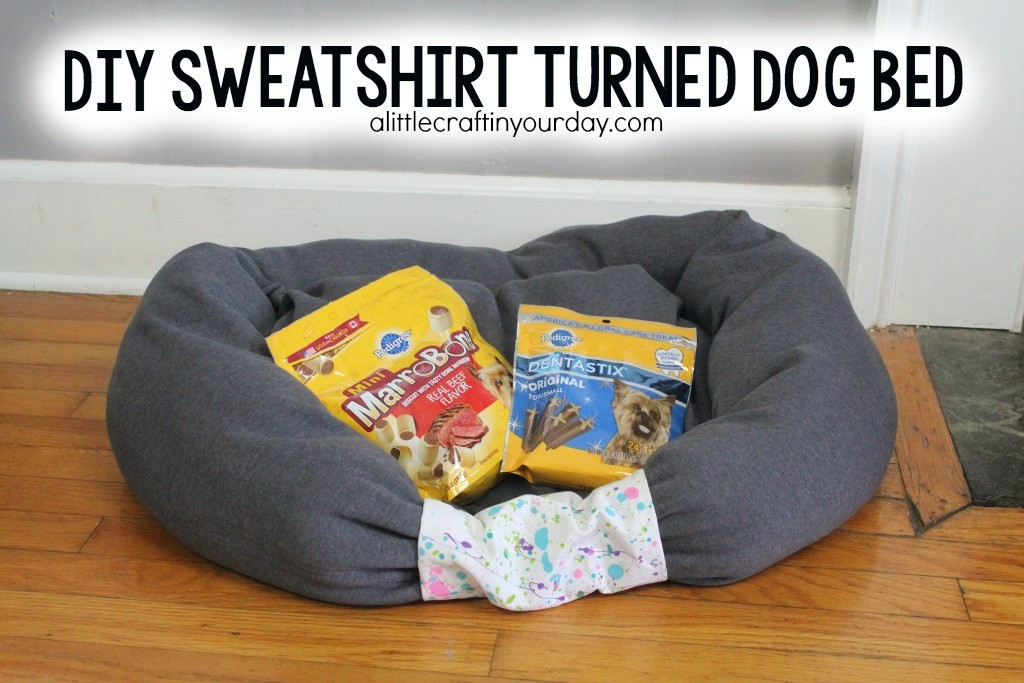 DIY Dog Sweatshirt
 DIY Dog Bed From a Sweat Shirt A Little Craft In Your Day