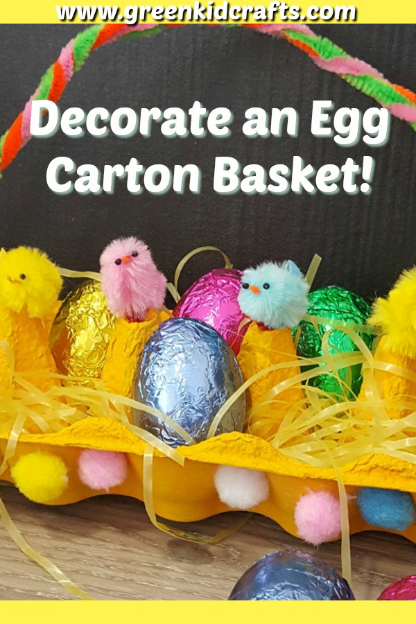DIY Easter Baskets For Kids
 Decorate a DIY Easter Basket made from Egg Cartons
