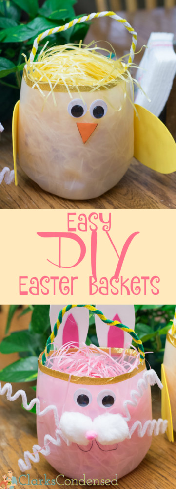 DIY Easter Baskets For Kids
 Easy DIY Easter Baskets