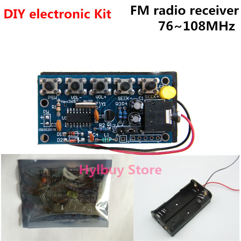 DIY Electronic Kits
 DIY electronic Kit 5 keys stereo wireless FM radio