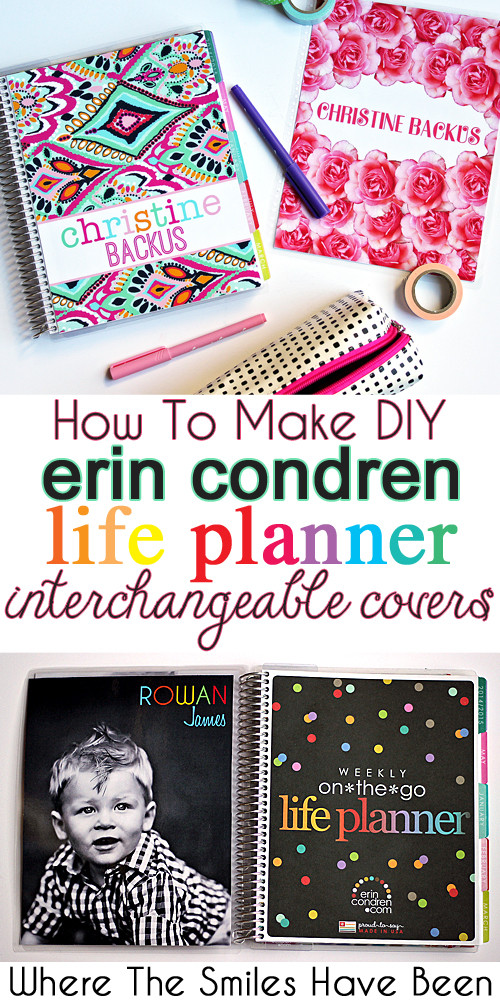 DIY Erin Condren Planner
 How to Make DIY Erin Condren Life Planner Interchangeable