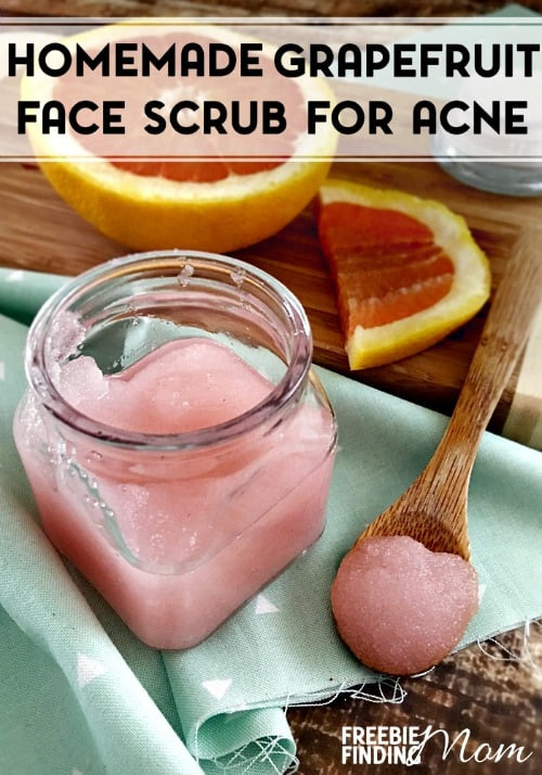 DIY Exfoliating Face Mask
 Natural Homemade Face Scrub For Acne Grapefruit Face Scrub