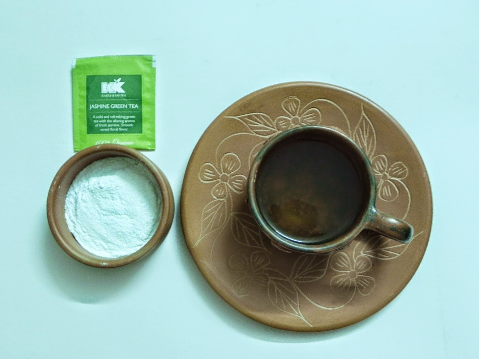 DIY Exfoliating Face Mask
 DIY Exfoliating Rice Face mask with green tea
