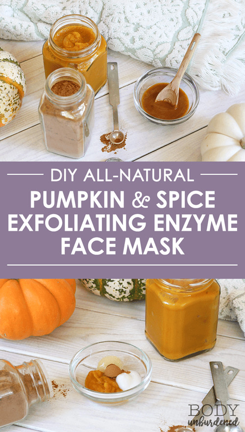 DIY Exfoliating Face Mask
 diy all natural pumpkin and spice exfoliating enzyme face