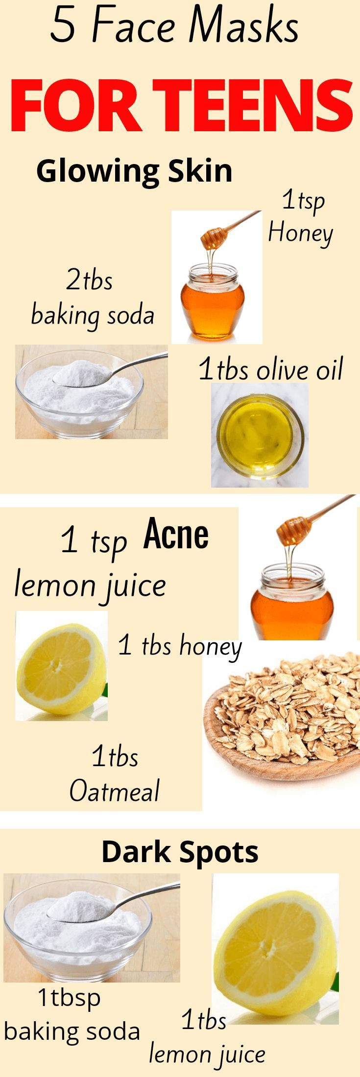 DIY Facemask For Pimples
 Homemade Face Mask For Teens Skin care