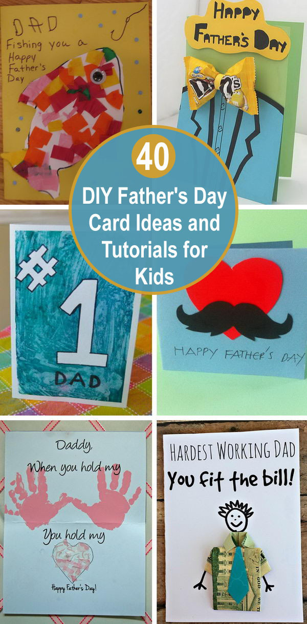 DIY Father'S Day Gifts From Kids
 40 DIY Father s Day Card Ideas and Tutorials for Kids
