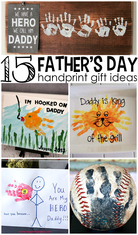 DIY Father'S Day Gifts From Kids
 Father s Day Handprint Gift Ideas from Kids such cute
