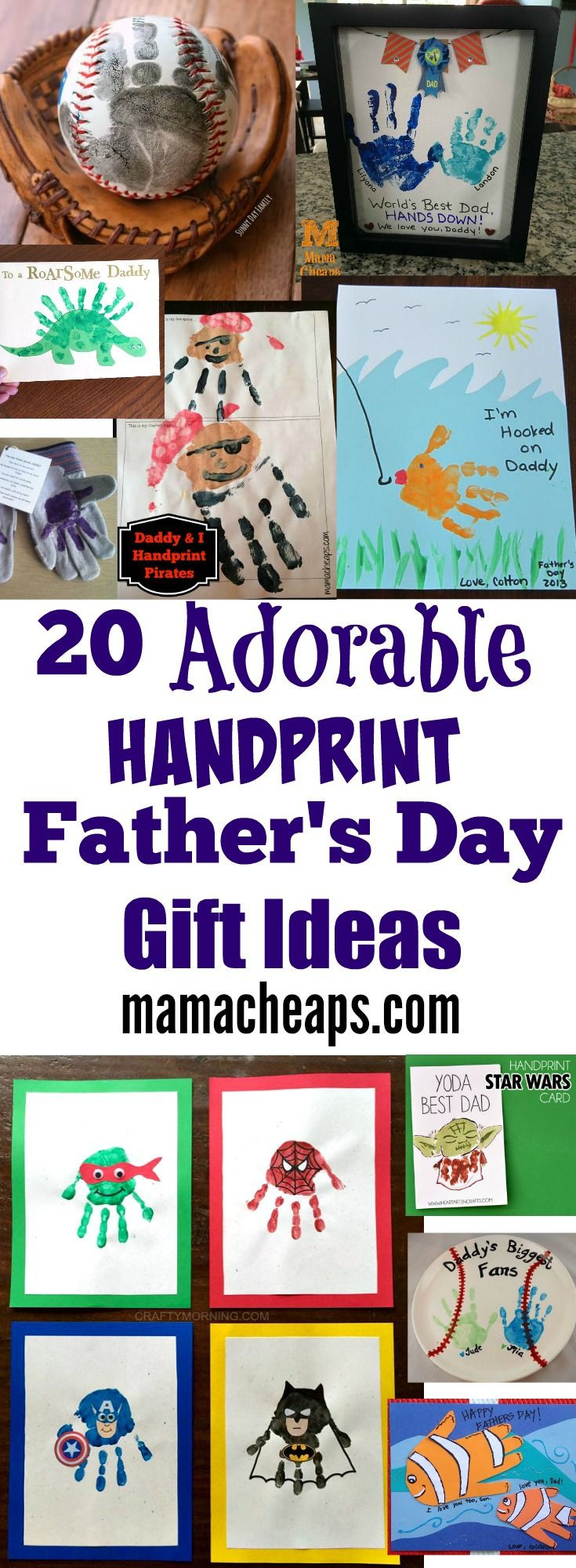 Diy First Father'S Day Gift Ideas
 20 Adorable Handprint Father s Day Gift Ideas