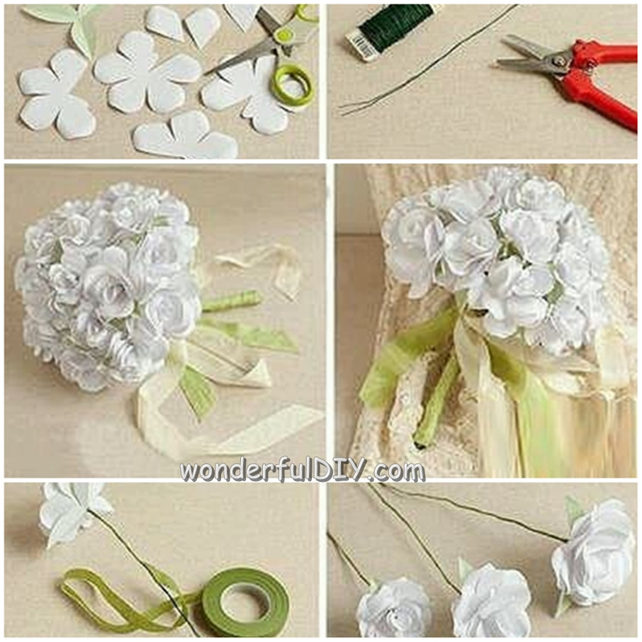 Diy Flowers For Wedding
 Wonderful DIY Beautiful Diaper Flower Bouquet