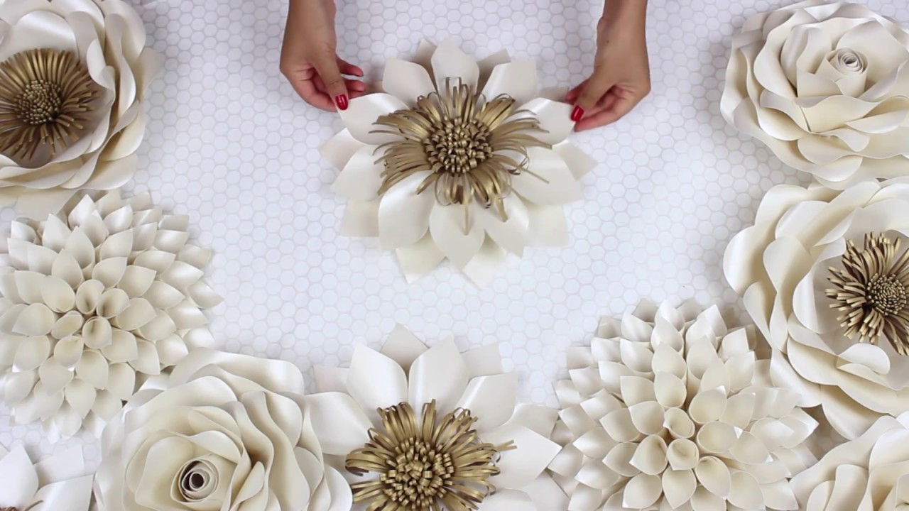 Diy Flowers For Wedding
 DIY Paper Flower Tutorial