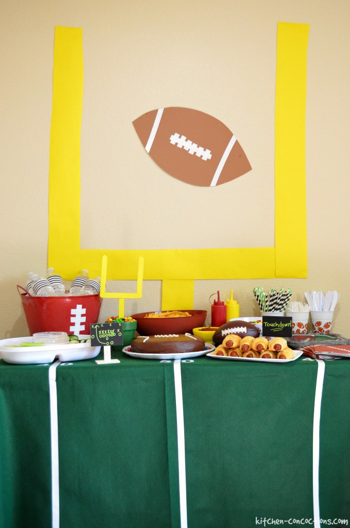 DIY Football Party Decorations
 Football Party Ideas Including DIY Football Cake