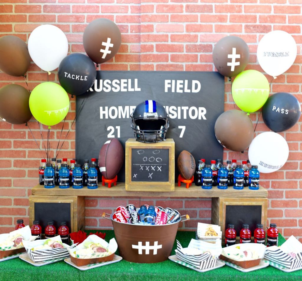 DIY Football Party Decorations
 DIY Football Toss Game for Kids Make Life Lovely