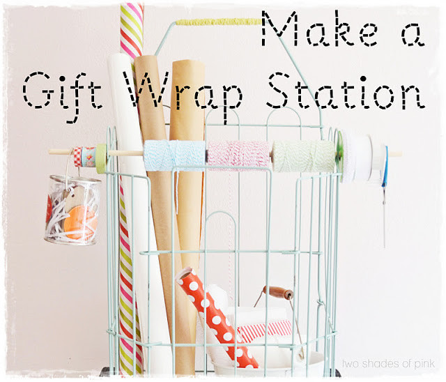 DIY Gift Wrap Station
 twrapstations1 The Cottage Market