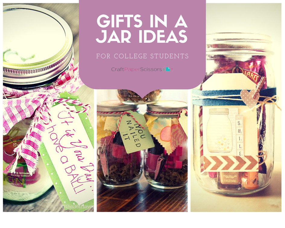 DIY Gifts For College Students
 Gifts in a Jar Ideas for College Students
