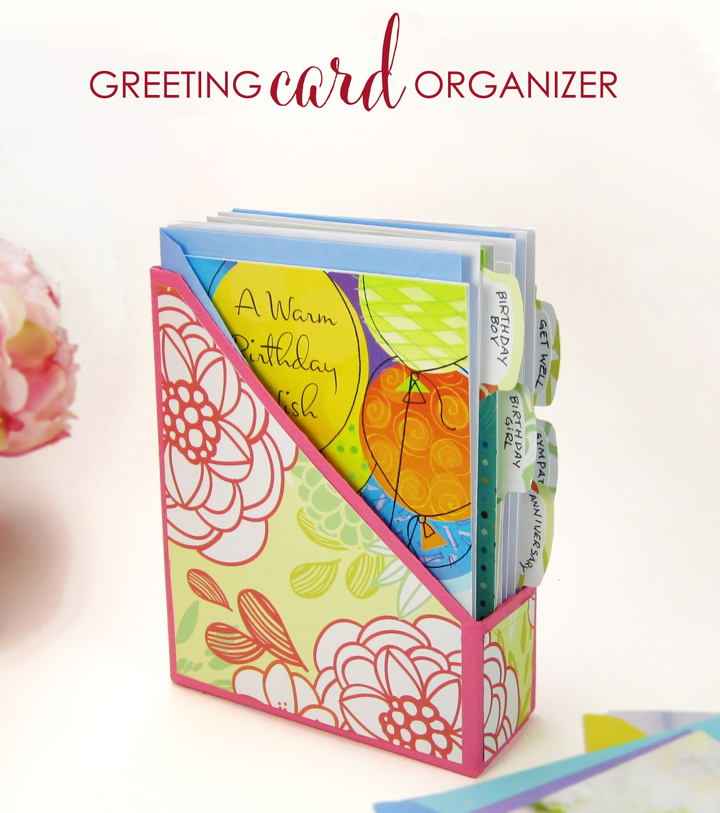 DIY Greeting Card Organizer
 365 Designs DIY Greeting Card Organizer