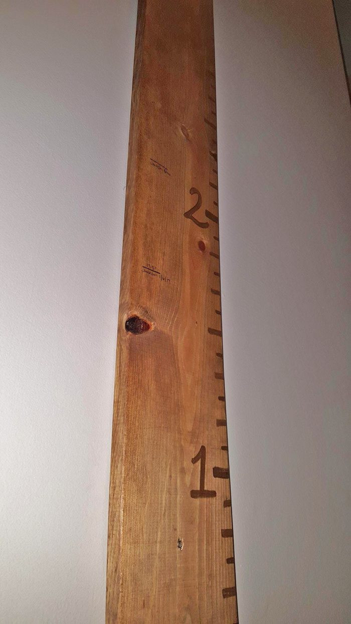 DIY Growth Chart Wood
 Easy DIY Growth Chart Wood Ruler for Kids Under $10