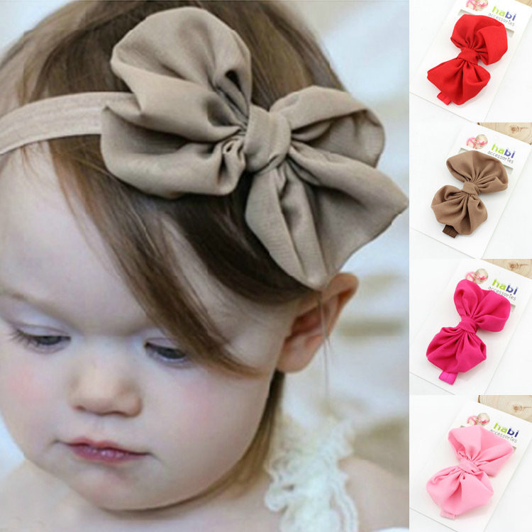 DIY Hair Clips For Toddlers
 Baby Headband Ribbon Handmade DIY Toddler Infant Kids Hair