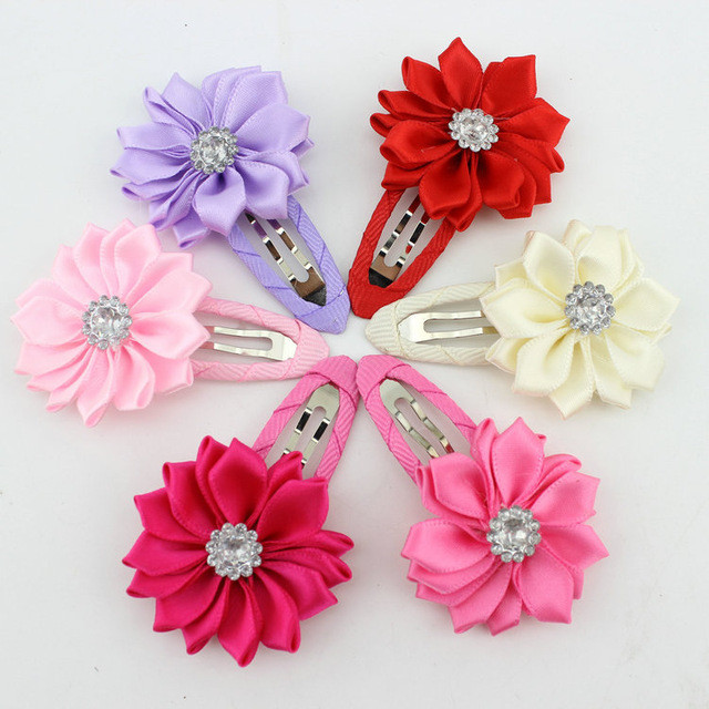 DIY Hair Clips For Toddlers
 New 2017 high quality polygonal flower hair clips baby