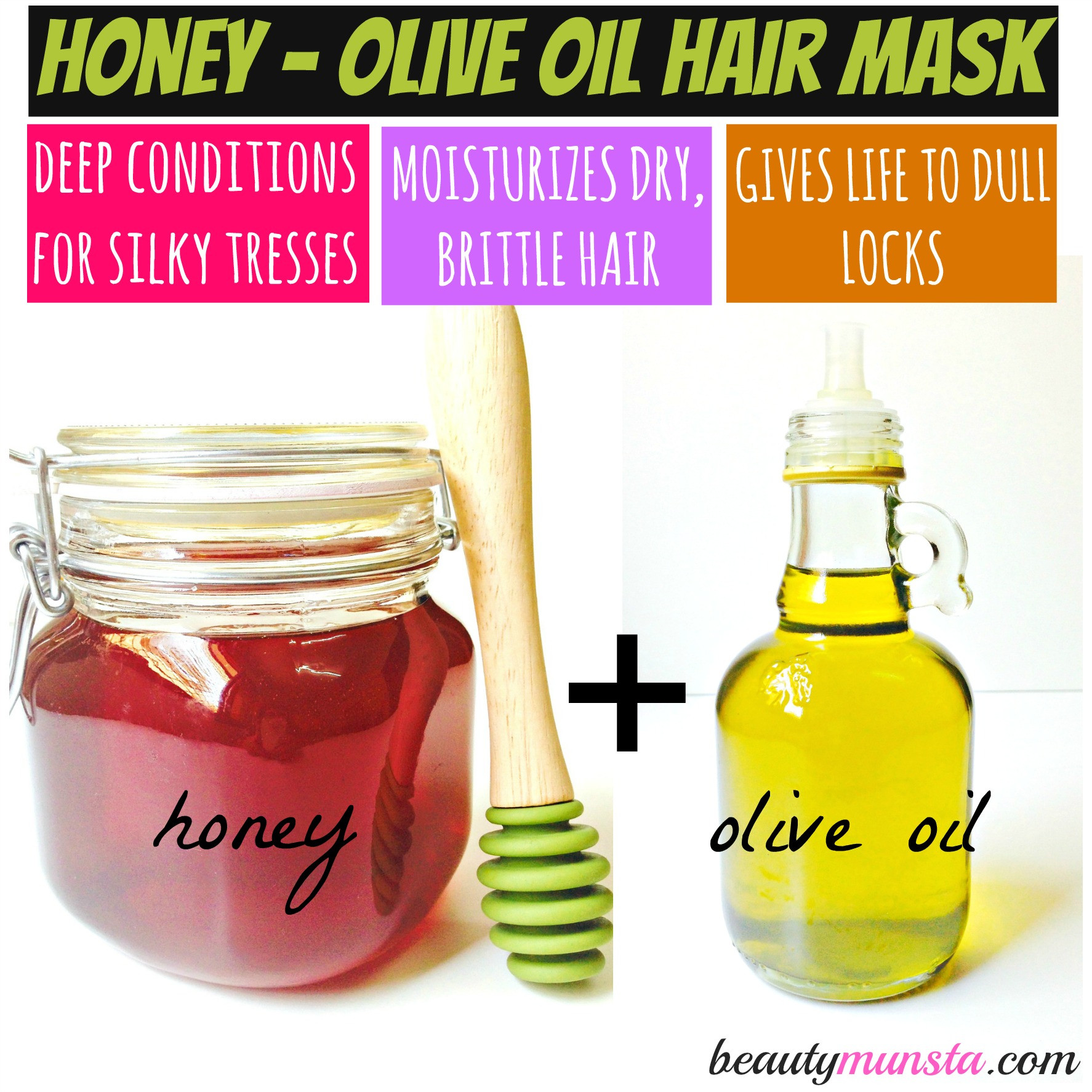 DIY Hair Masks For Oily Hair
 Honey and Olive Oil Hair Mask